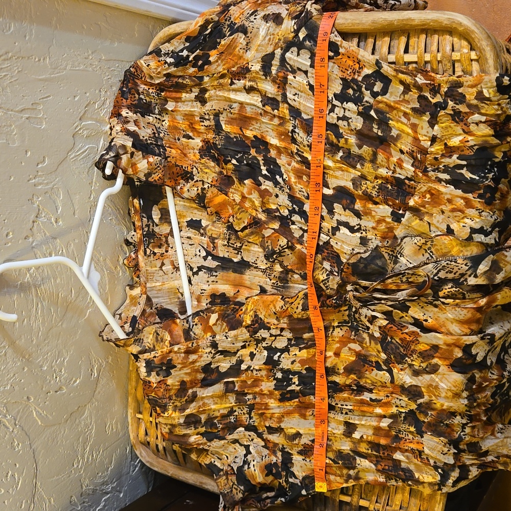 Notations Ruffled Sheer Top - Picture 7 of 9
